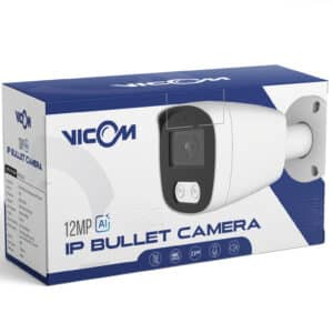 צינור VICOM AI באיכות 12 מגה פיקסל כולל מיקרופון ורמקול